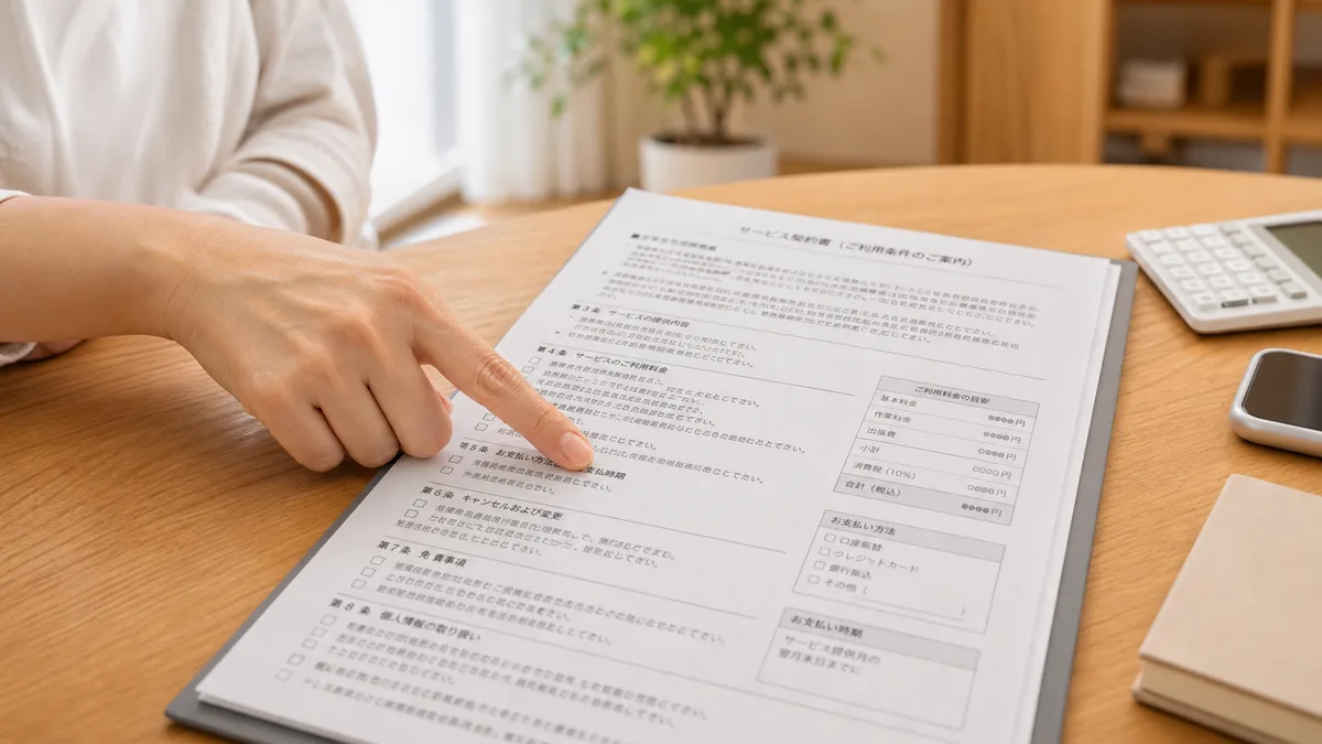 追加料金の条件を事前に確認する