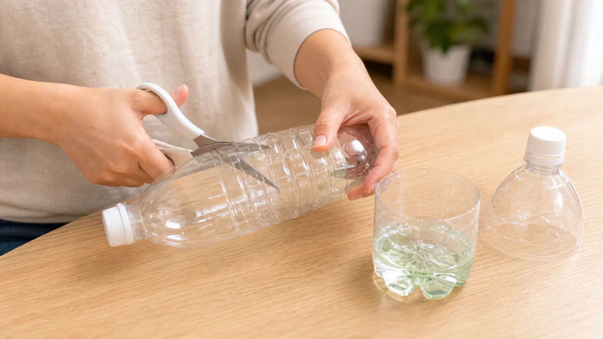ペットボトルを用意してカットする