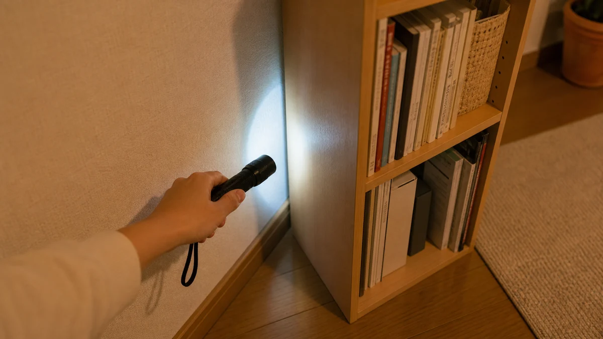 シミが出没する場所を特定する